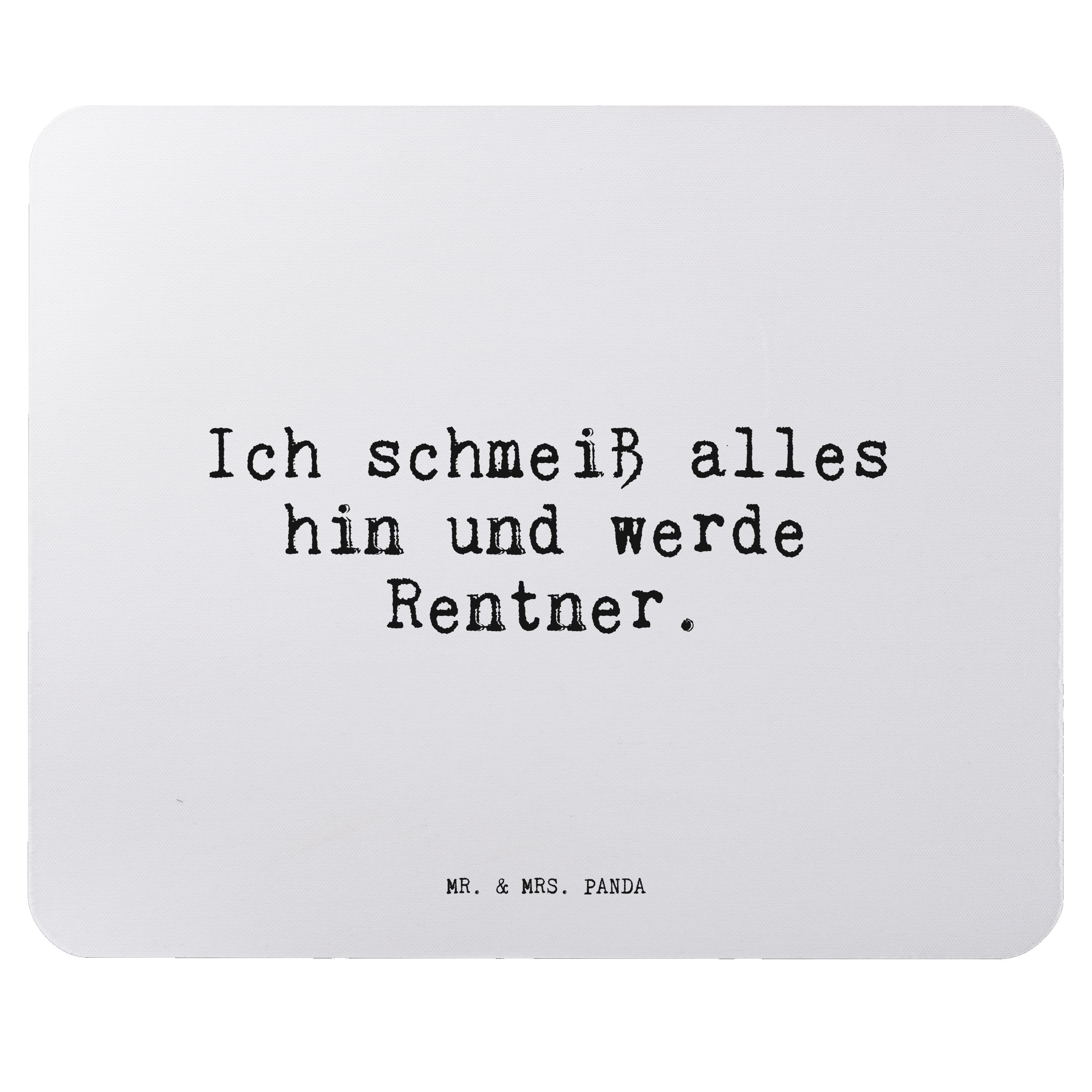 Mr. & Mrs. Panda Mauspad »Ich schmeiß alles hin... Aquarellblau