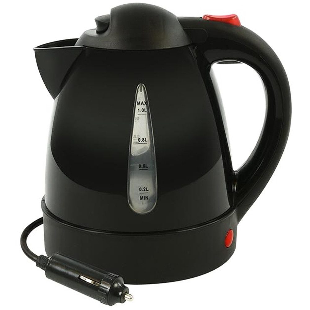 ProPlus Reise-Wasserkocher KFZ Wasserkocher 12V 1L für Auto Camping Zigarettenanzünder 150W, 1 l, 150 W, Füllanzeige, schnelle Erhitzung