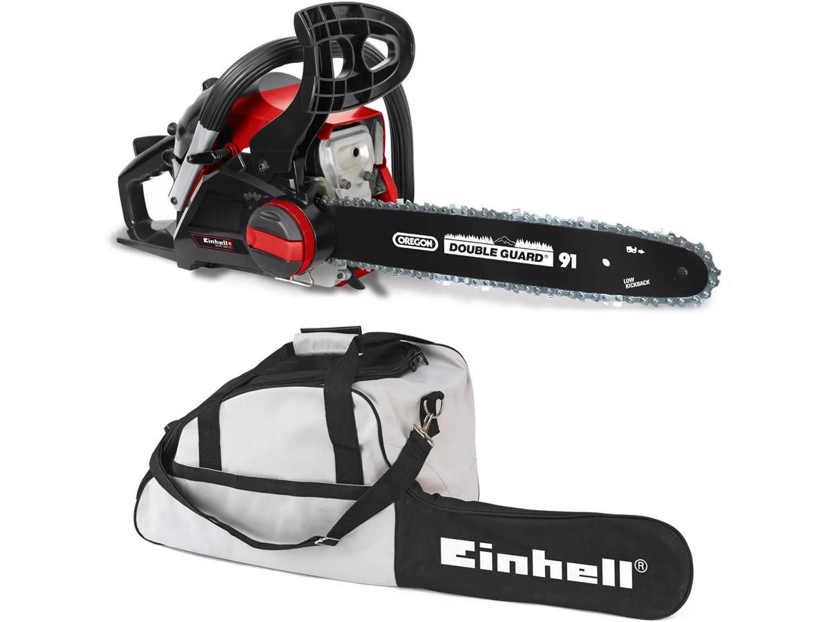 Einhell Benzin-Kettensäge C-PC 1435 I TC Set, 35 cm Schwertlänge, Inkl. OREGON-Qualitätsschwert und –Kette, Schwertschutz