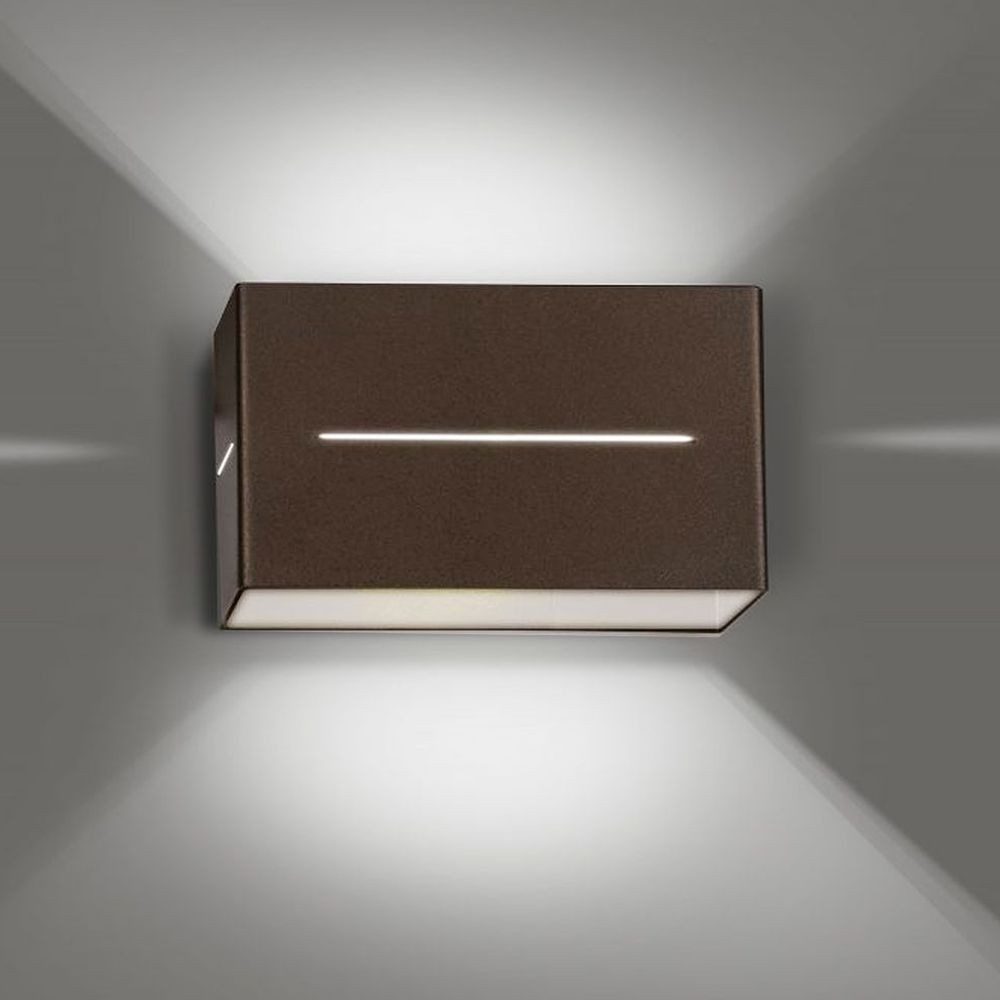 famlights Wandleuchte famlights, Wandleuchte Melvin aus Metall in Wenge G9 max.20W