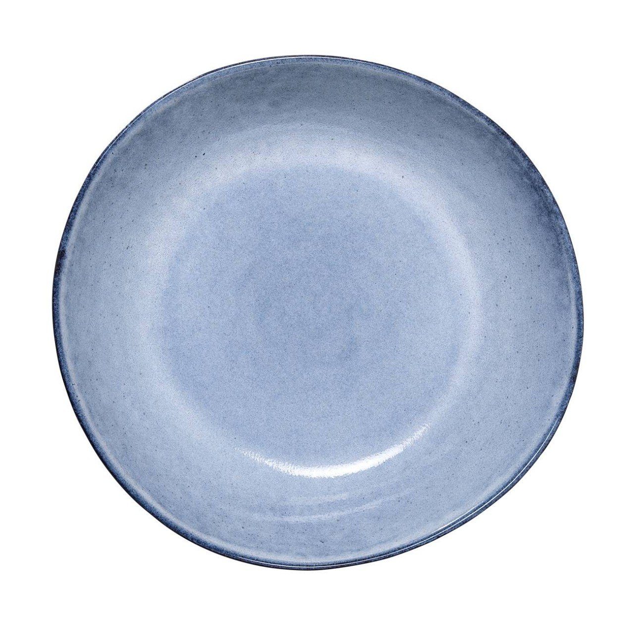 D:22cm Blau Keramik Bloomingville Suppenteller, H:8cm
