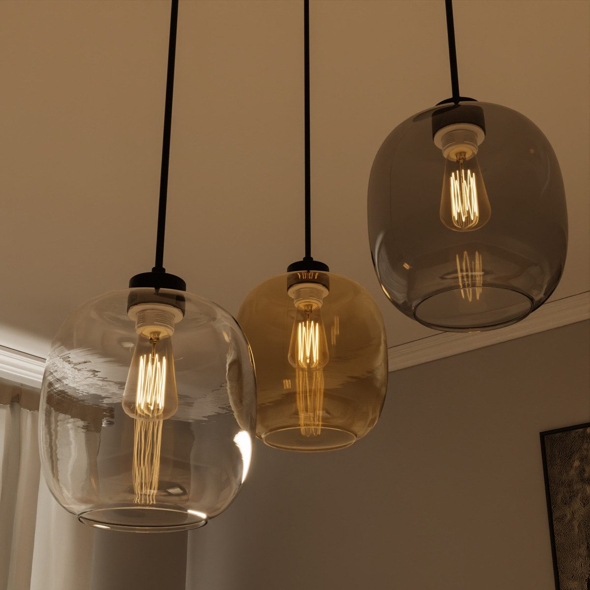 Liadomo Pendelleuchte Magellan, ohne Leuchtmittel, Hängelampe im Skandi-Look