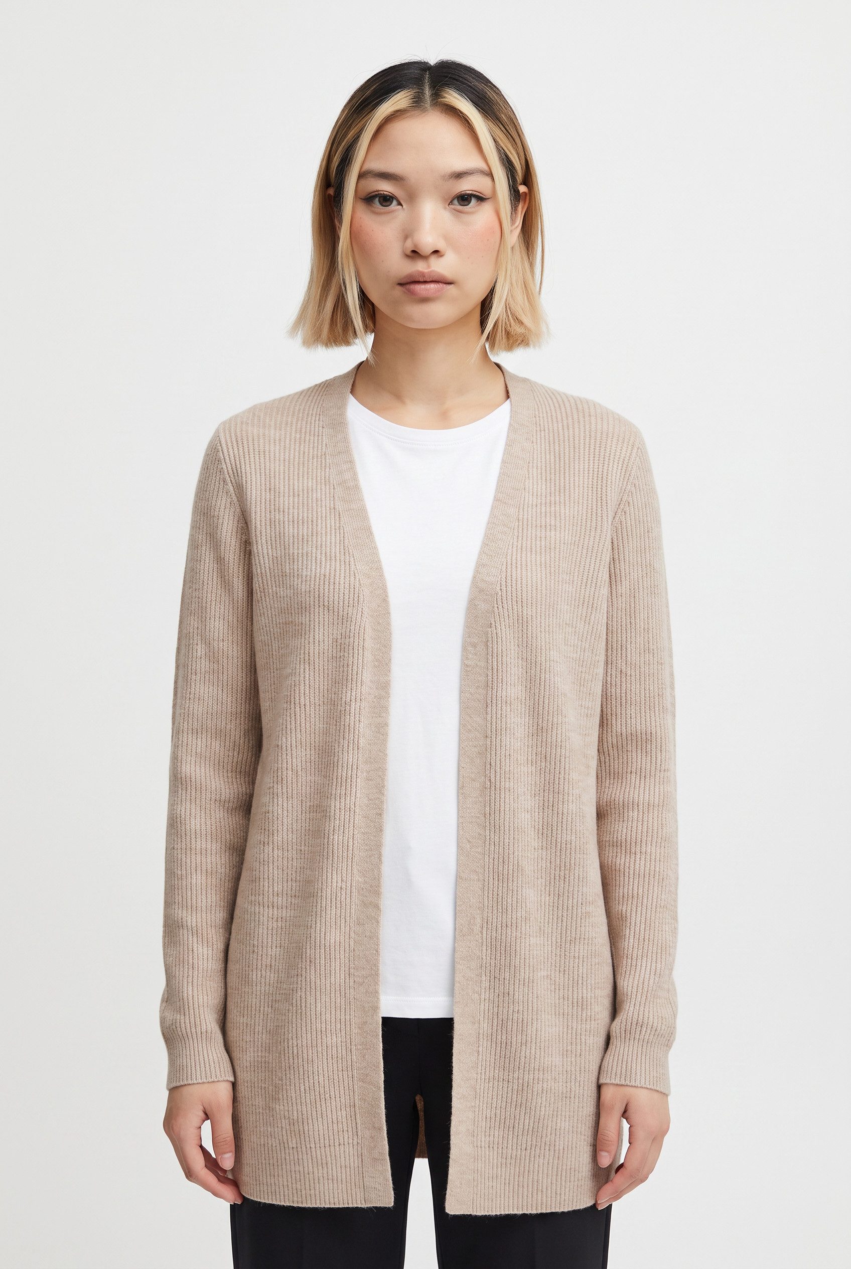 ONLY Strickjacke ONLMARY LS OPEN RIB CARDI KNT Viskosemischung, regular fit