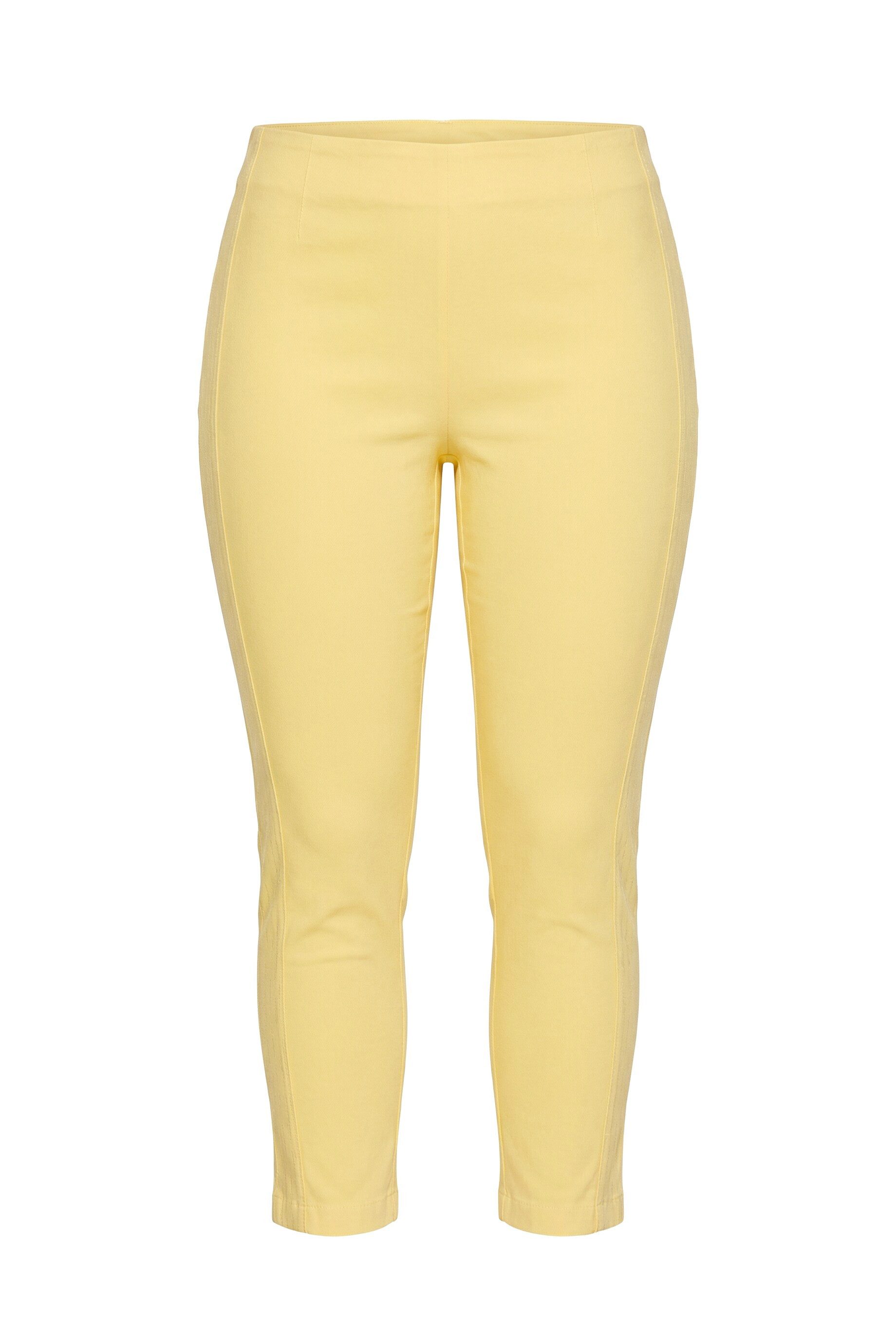 Schlupfhose Bengalin-Hose elastischer Slim Fit Metallic-Druck