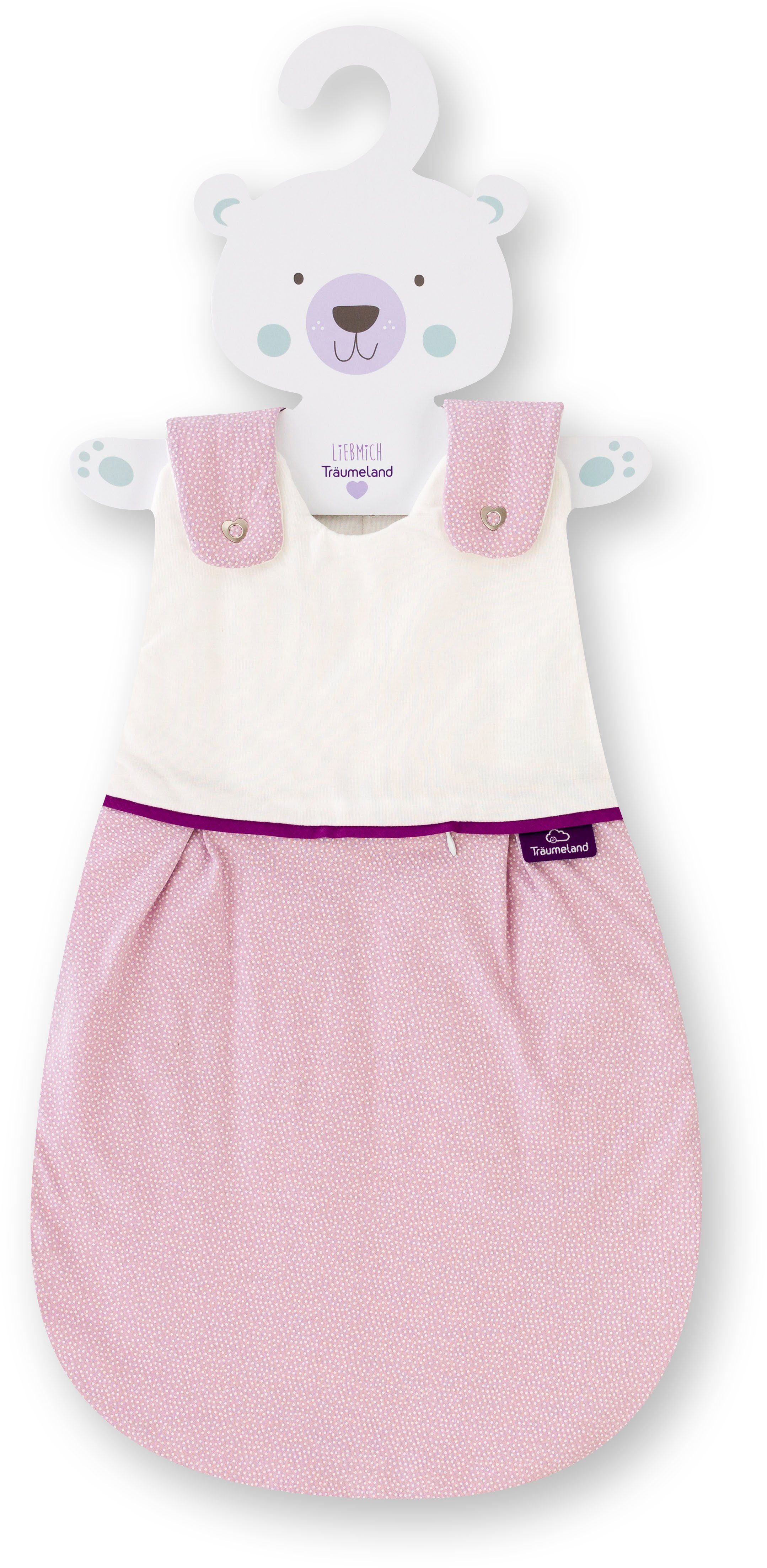 Set tlg) Babyschlafsack rosa Punkte Design tlg Träumeland 3 LIEMBICH, (3