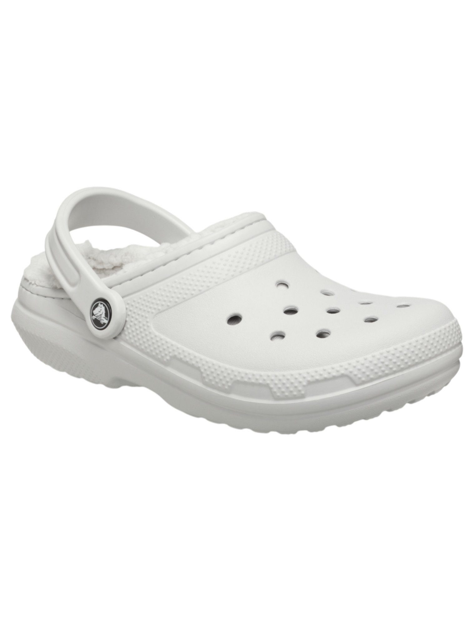 Crocs Sandale Classic Lined Clog (mit Innenfutter) beige/weiss - 1 Paar Badeschuh