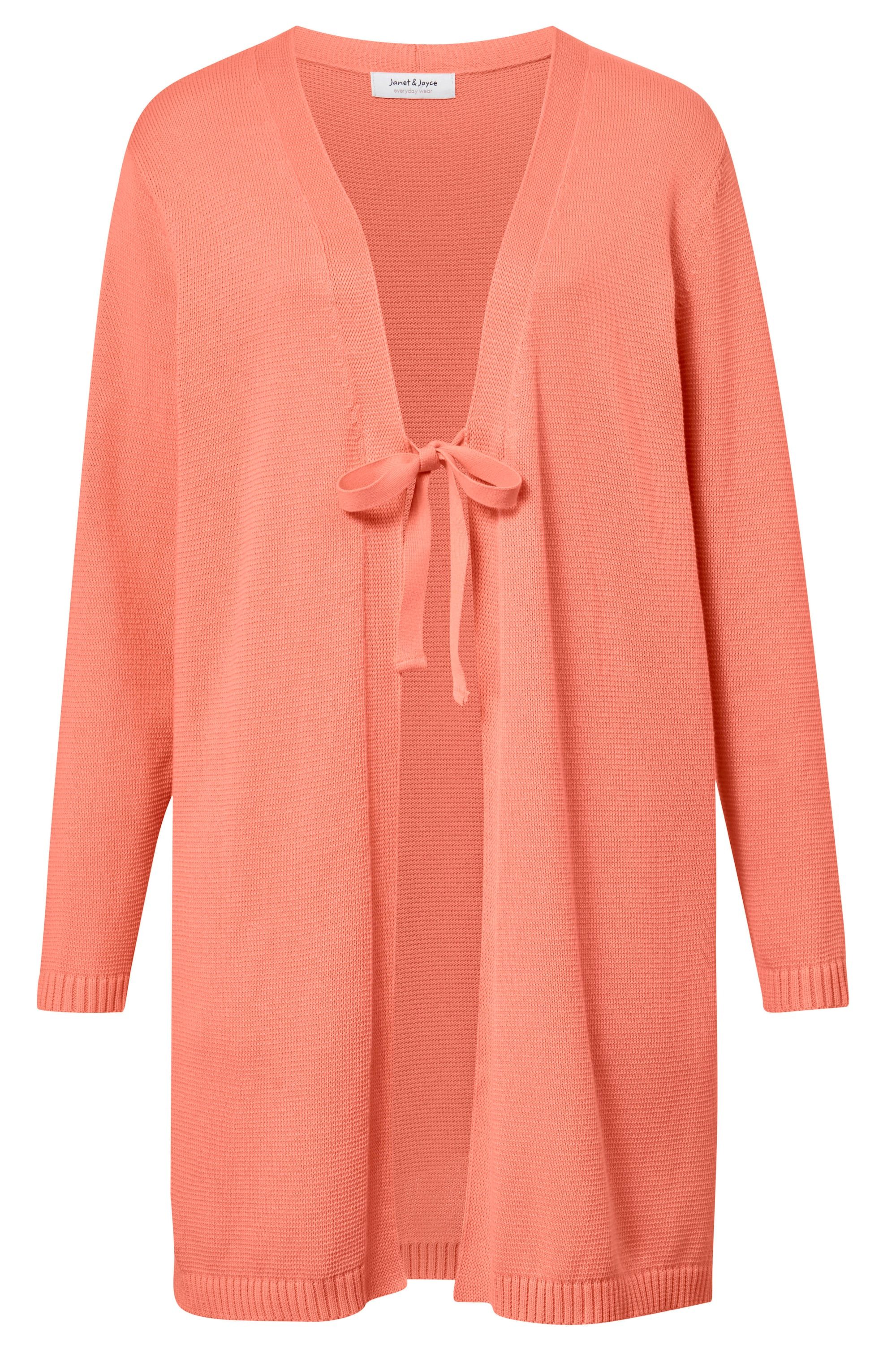 Janet & Joyce Strickjacke Long-Strickjacke V-Ausschnitt günstig online kaufen