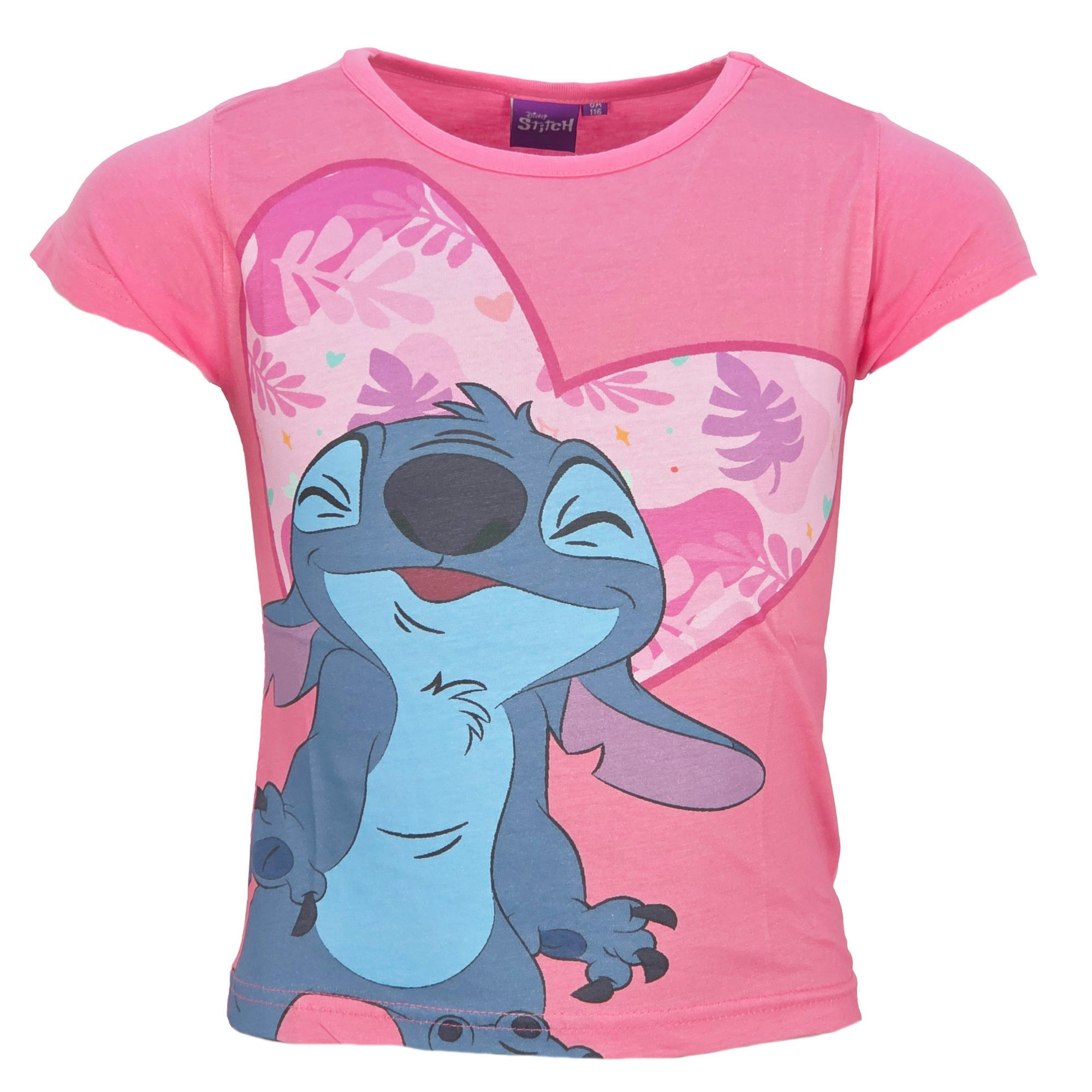 Print-Shirt Disney Lilo und Stitch Mädchen Kinder kurzarm T-Shirt
