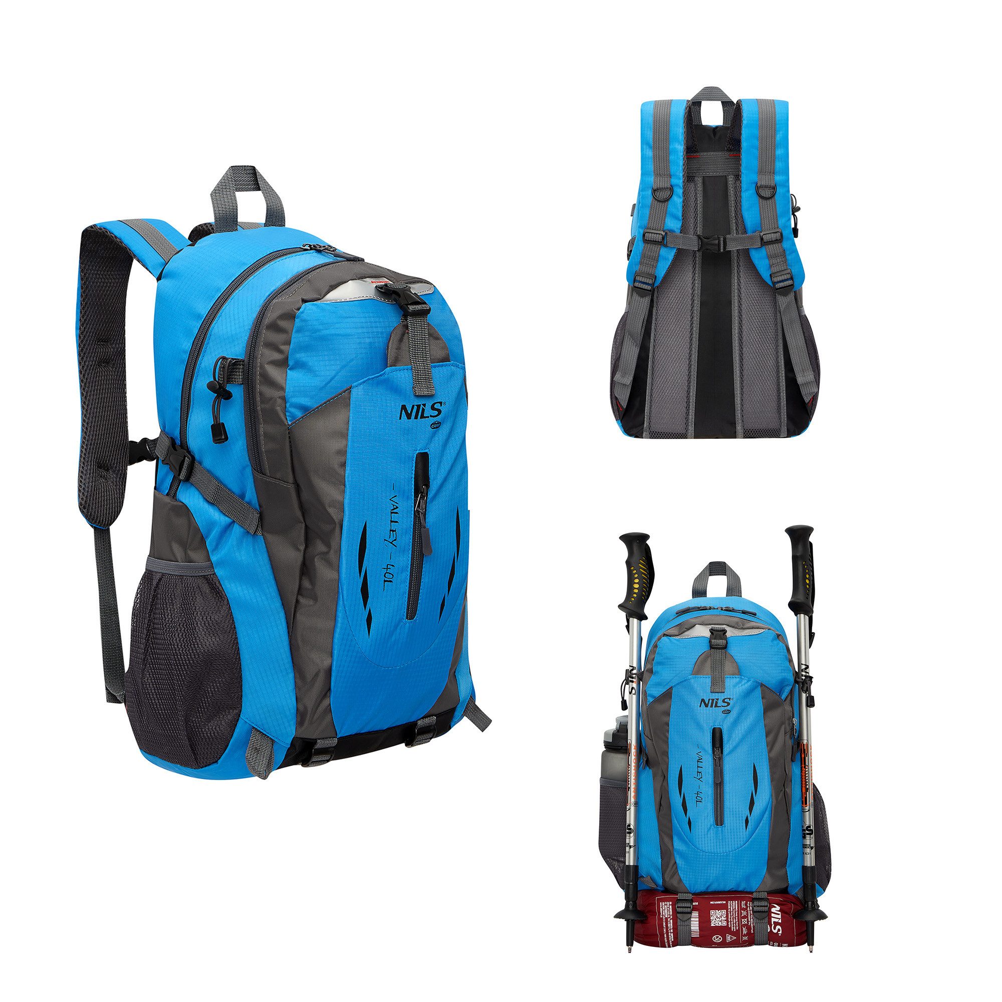 NILS CAMP Wanderrucksack Outdoorrucksack Travelrucksack Rucksack VALLEY bla günstig online kaufen