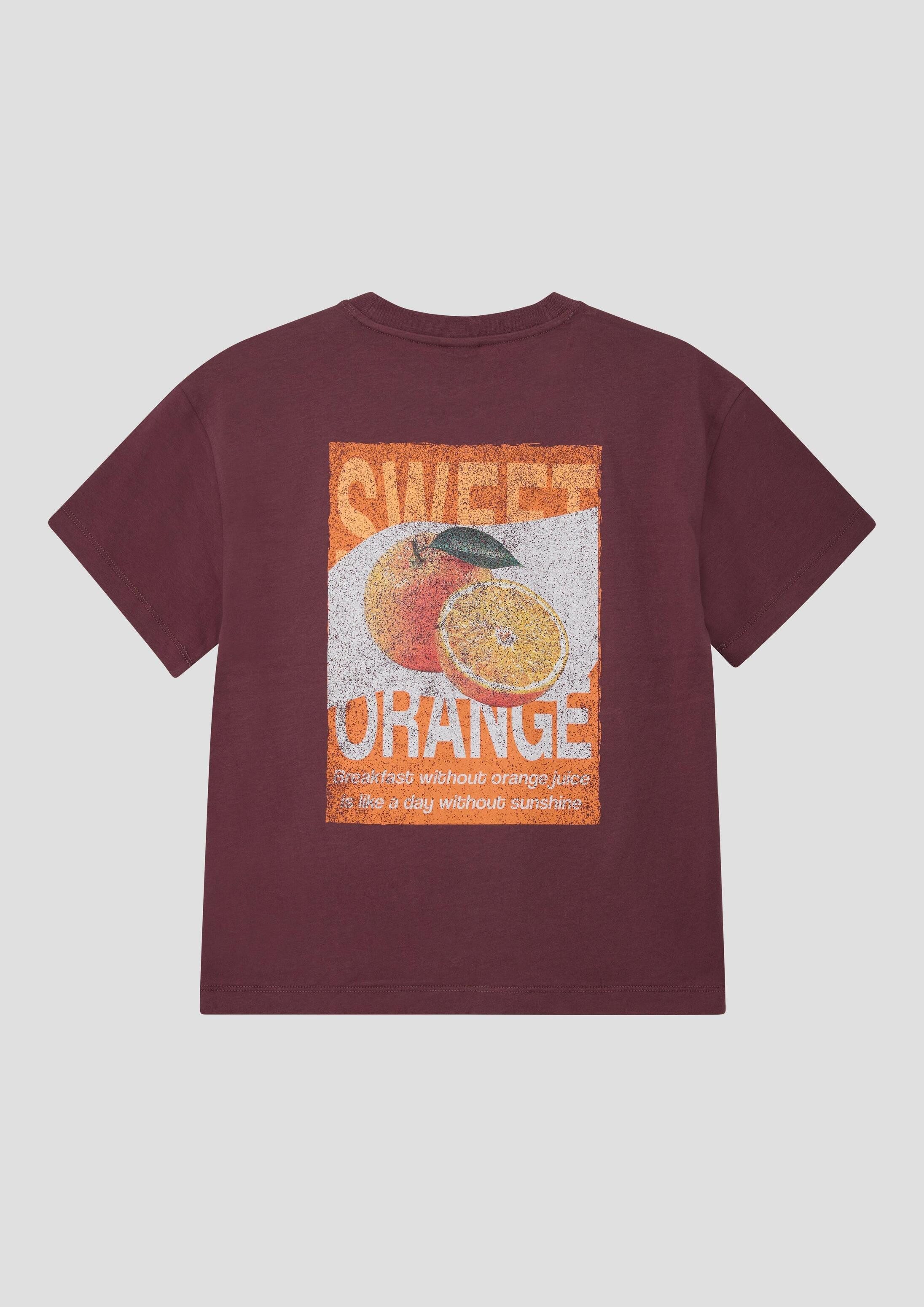 s.Oliver Kurzarmshirt T-Shirt Oversize T-Shirt mit Front- und Rückenprint