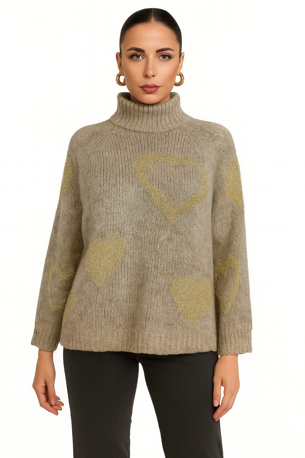 Worldclassca Strickpullover WORLDCLASSCA Damen Strickpulllover Love Herzmus günstig online kaufen