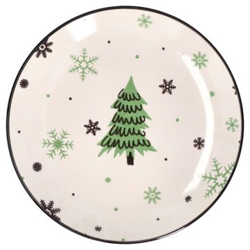 MamboCat Frühstücksteller 6er Set Kuchenteller Weihnachtsbaum 19cm - 23105706