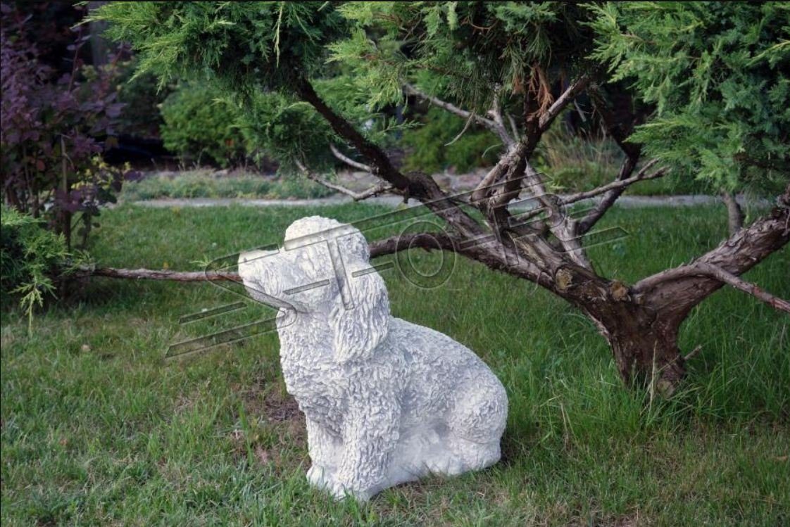 Terrasse JVmoebel Figur Garten Dekoration Skulptur Deko Skulptur Figuren Hund Stein