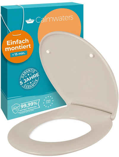 Calmwaters WC-Sitz Original, Premium, Made in EU, Absenkautomatik, bis 250 kg, Abnehmbar, 26LP6141