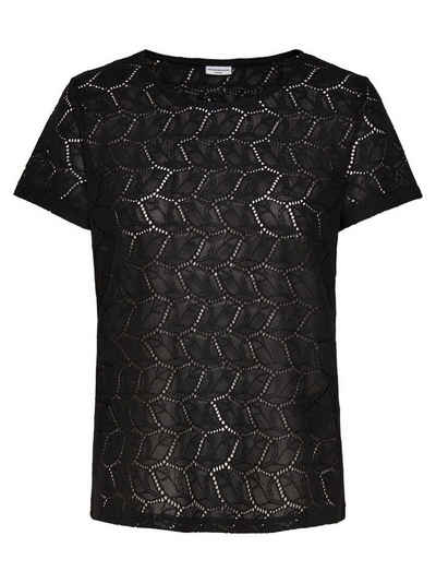 JACQUELINE de YONG T-Shirt »JDY Damen T-Shirt JDYTAG LACE TOP urzarm Short Sleeve Oberteil« (1-tlg) 2700 in Schwarz