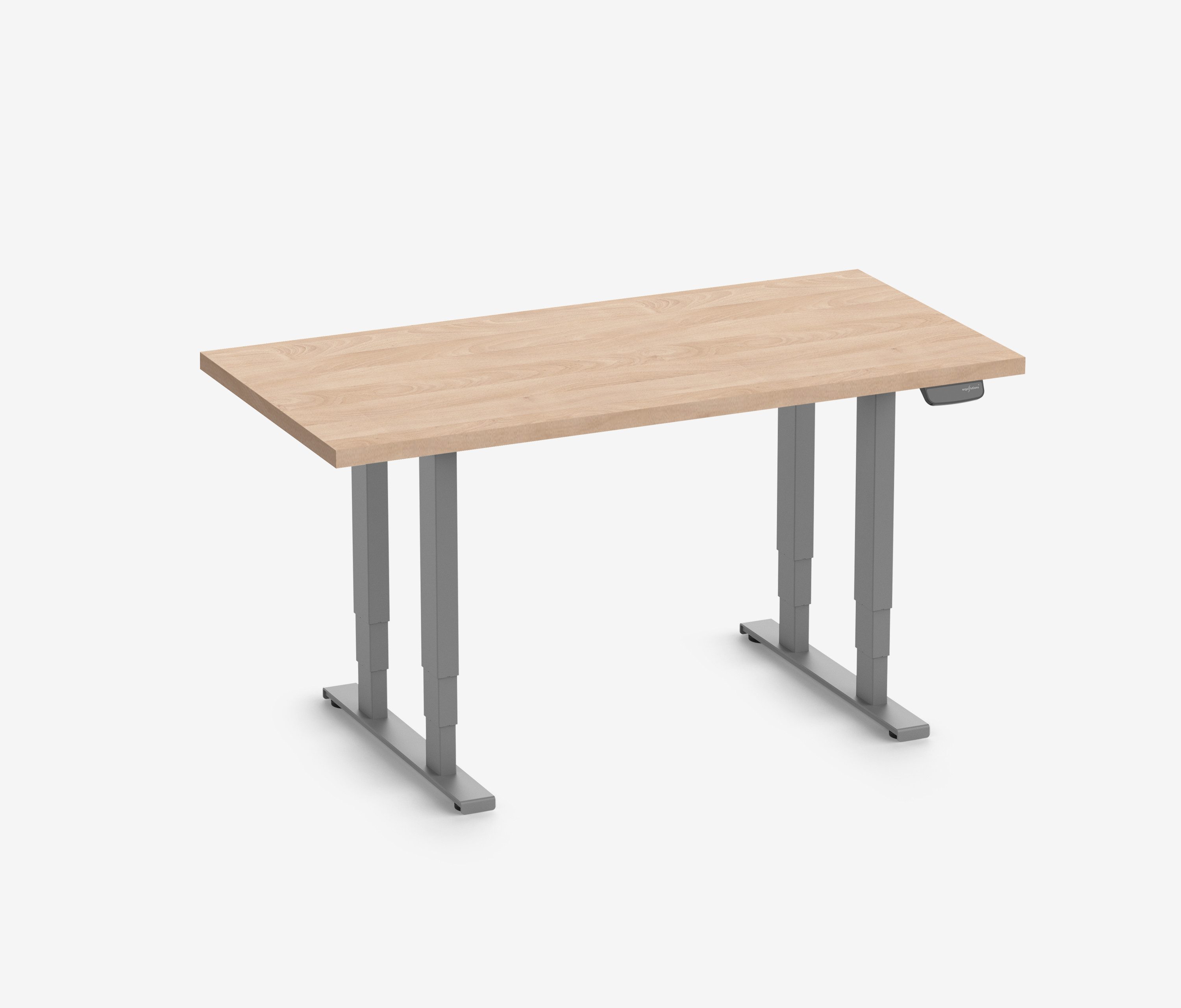 Ergolutions Schreibtisch PRIMUS elektrisch höhenverstellbarer Schwerlasttisch, 300 kg Traglast / Leise / Timer / Memory / Kollisionssensor