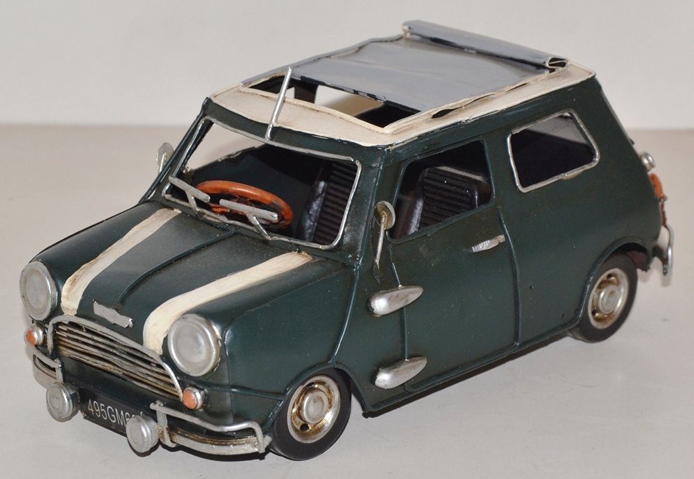 Modellauto Blechauto Modellauto Oldtimer Mini Cooper 1960er Jahre L 21 cm