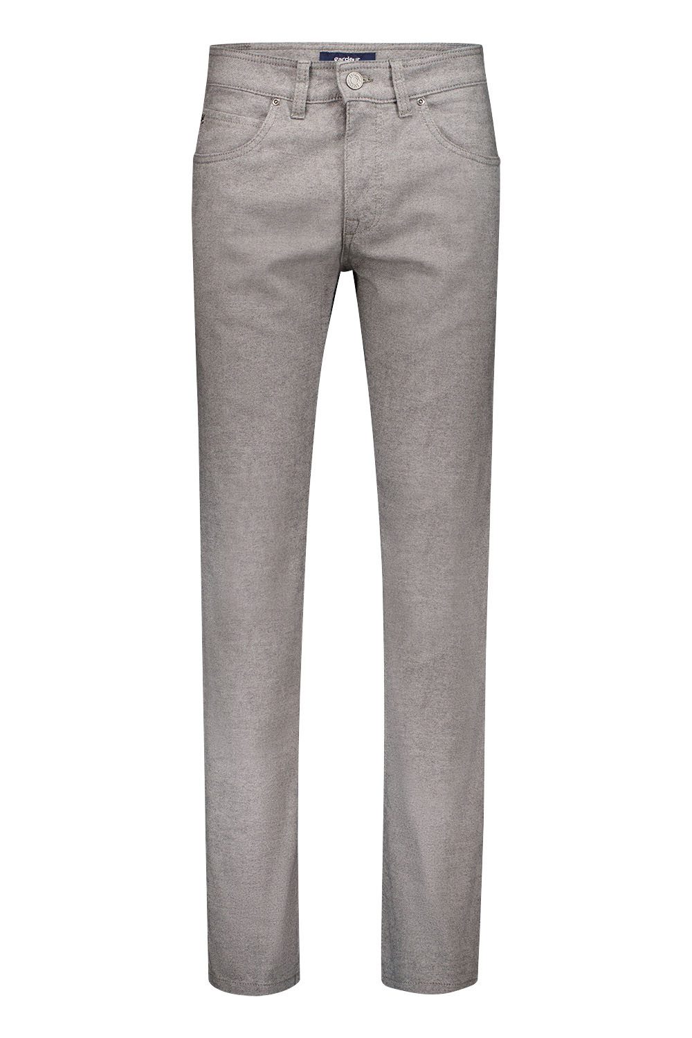 Atelier GARDEUR Straight-Jeans BILL-3-411531-1092 Modern Fit Herrenhose grau hellgrau Baumwoll-Mix mit Woll-Optik und elastischem Tragekomfort