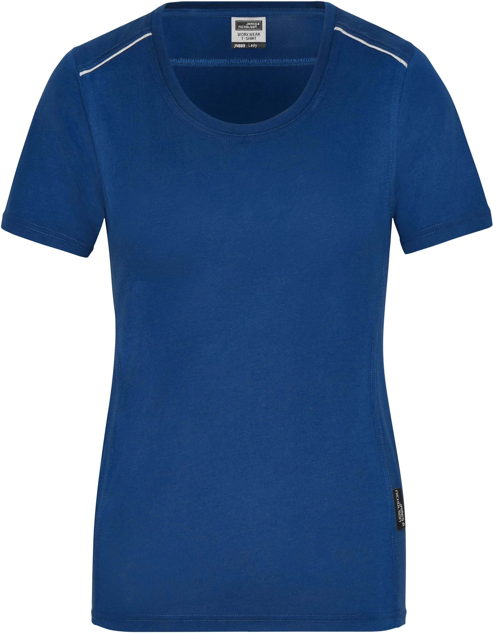 T-Shirt T-Shirt Bio & Workwear -Solid- Nicholson Baumwolle Arbeits FaS50889 James Navy