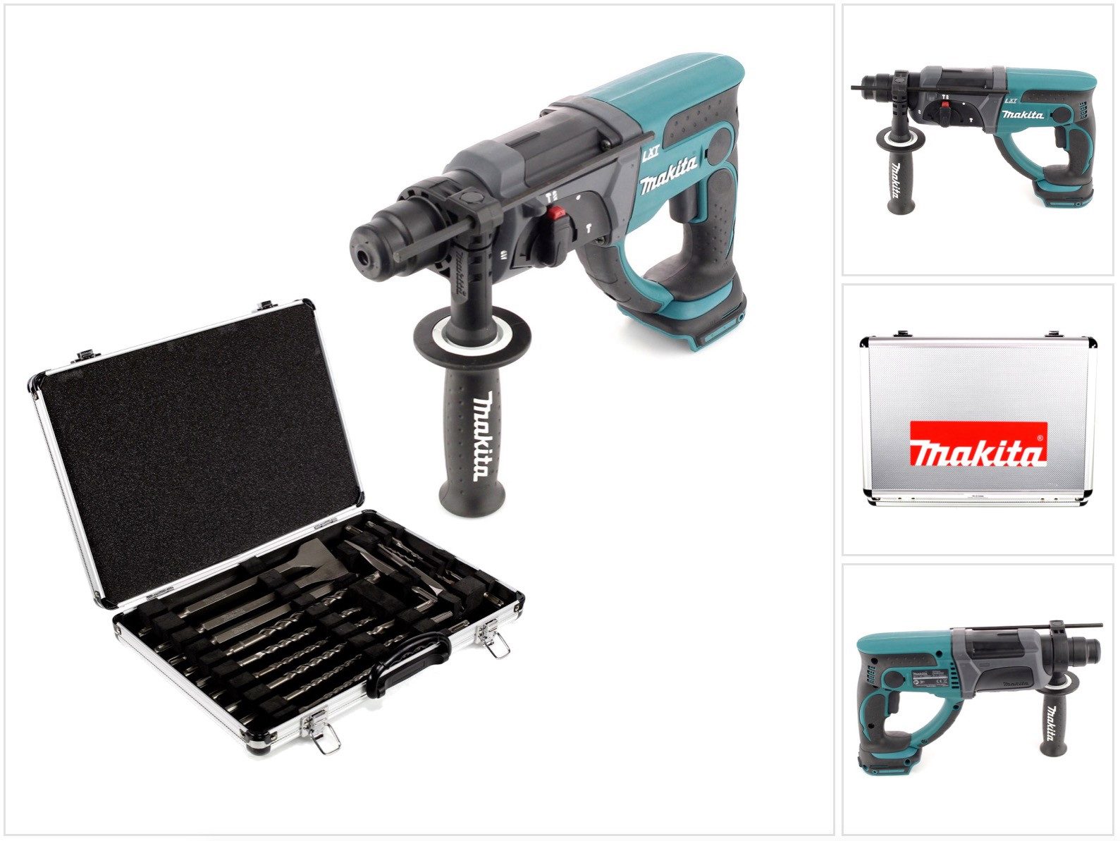 Makita Akku-Kombibohrhammer DHR 202 Z 18 V Li-Ion Akku Kombihammer Solo mit SDS Plus + D-42444
