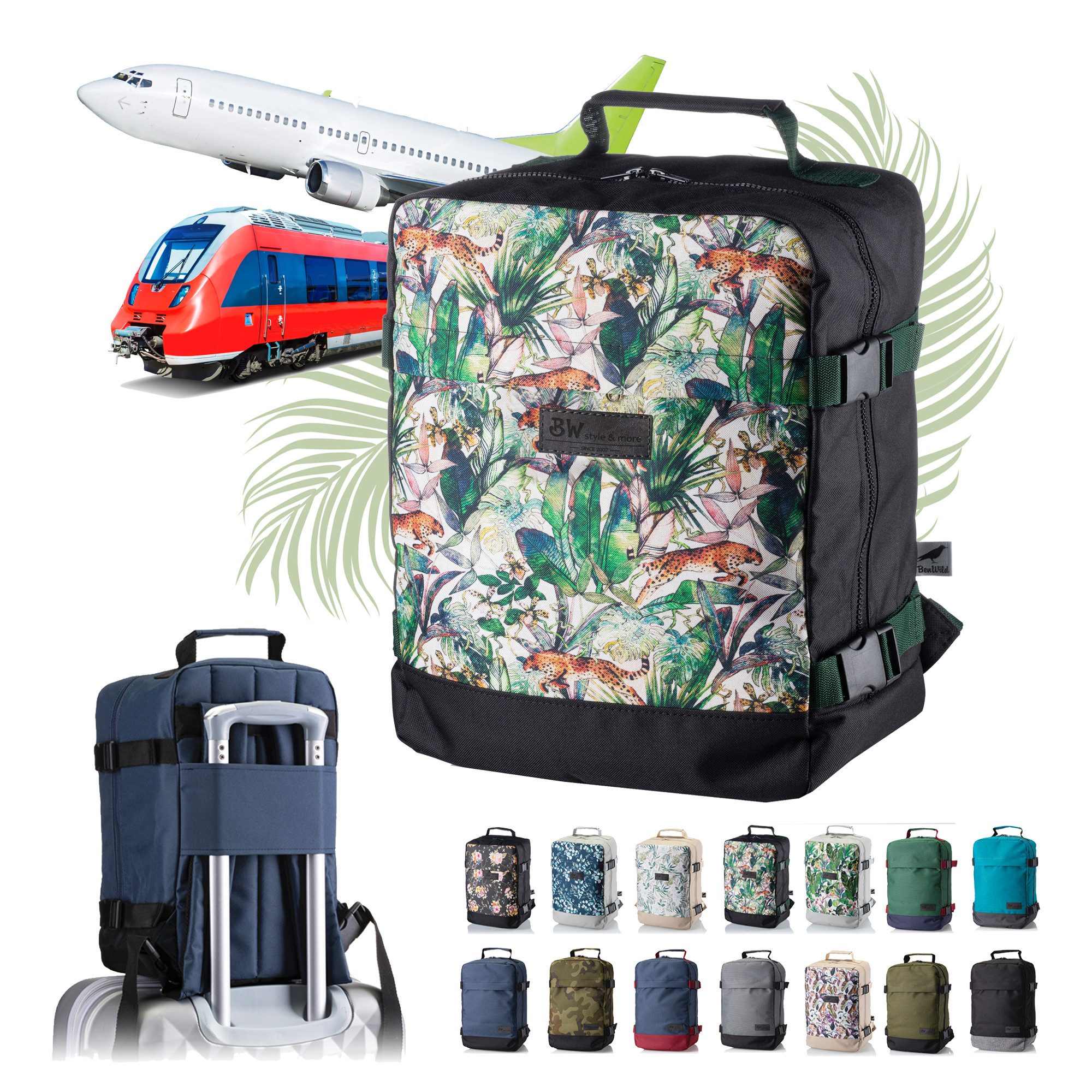 Handgepäckkoffer RUCKSACK Handgepäck Boardgepäck 40x20x25 40x30x20 Ryanair Wizzair
