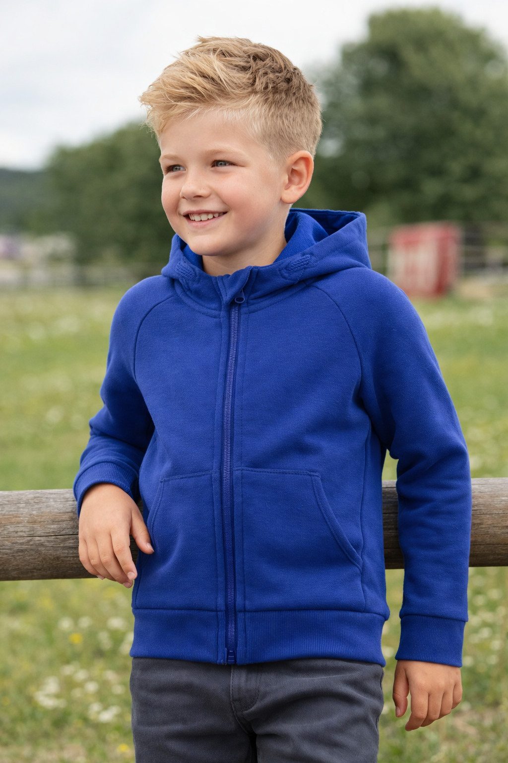 Engelbert Strauss Kapuzensweatshirt e.s. Hoody-Sweatjacke cotton stretch, Kinder