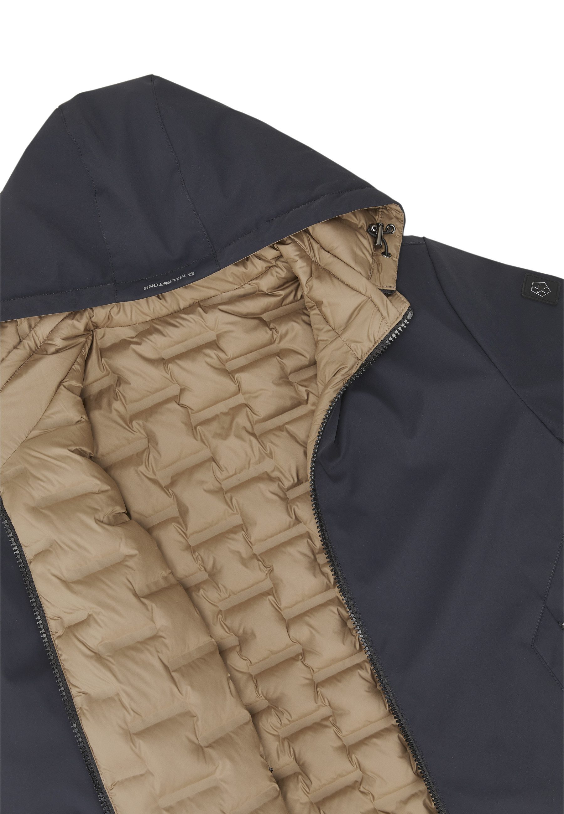 Milestone Wendejacke MSTyron Herren Jacke beidseitig Übergangsjacke mit Logo Badge