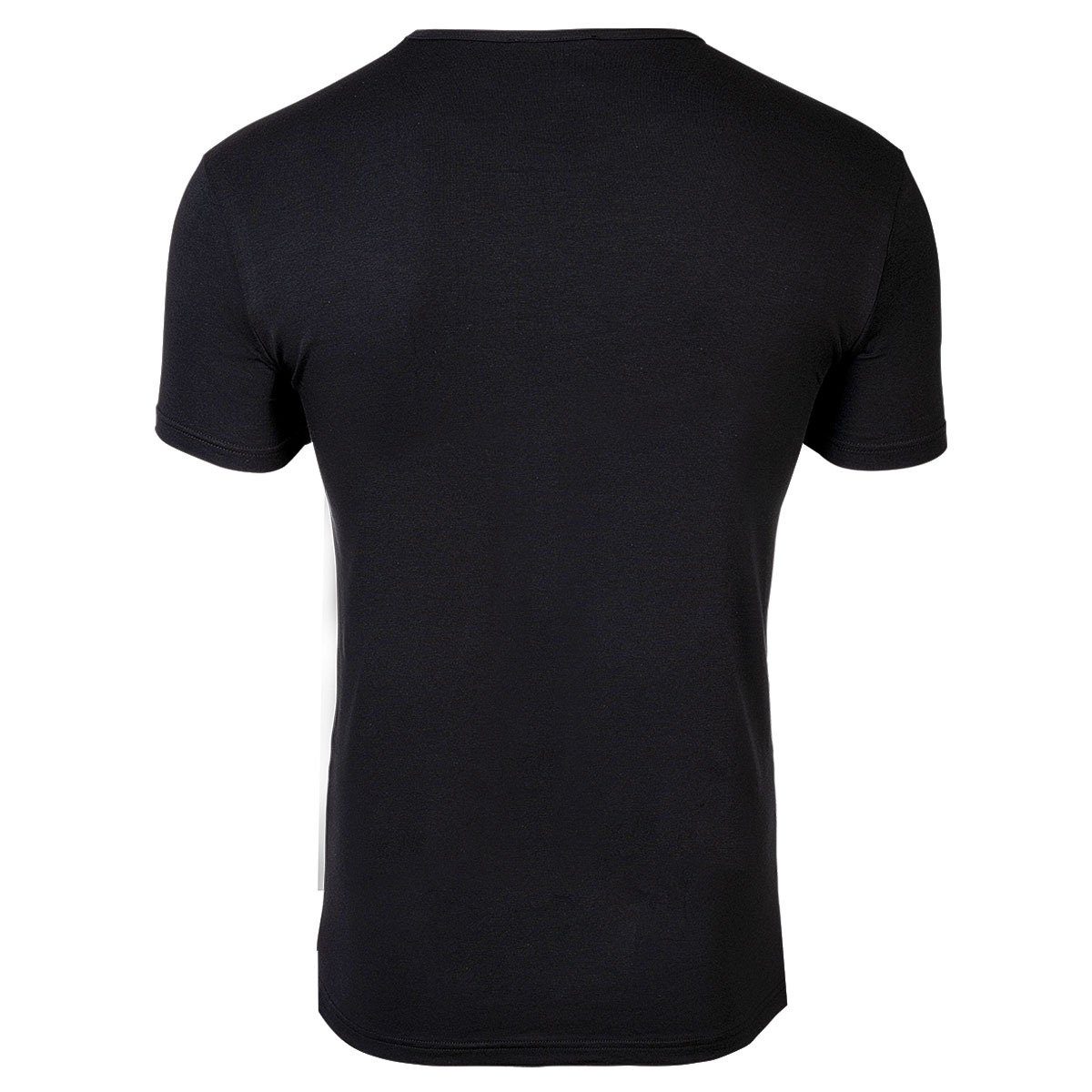 Schwarz Versace T-Shirt Rundhals, T-Shirt Herren - Unterhemd, Stretch