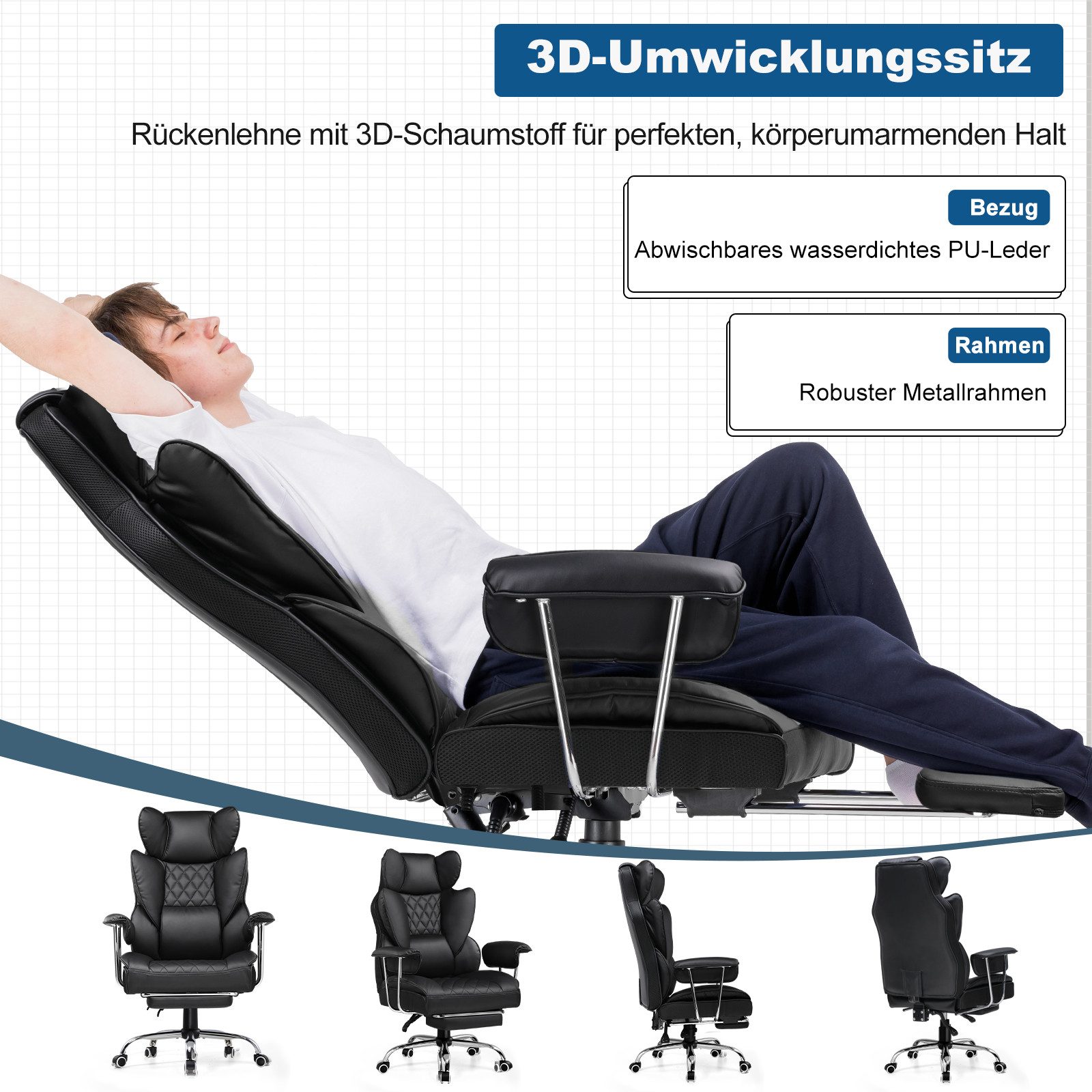 GTPLAYER Gaming-Stuhl Bürostuhl Gamer Stuhl gaming günstig online kaufen