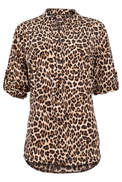 malito more than fashion Schlupfbluse 2310 lockere Bluse Animal Print günstig online kaufen