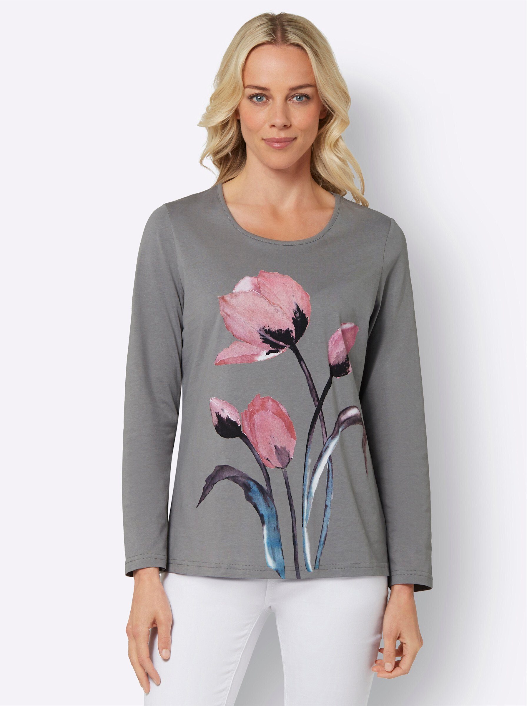 Sieh an! T-Shirt Langarmshirt .