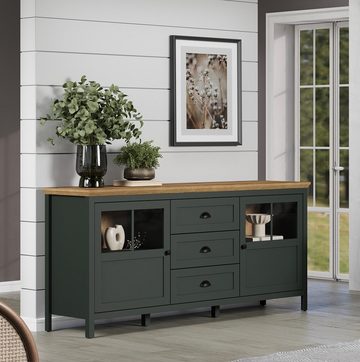 trendteam Sideboard Sideboard Stanton, Tannengrün / Eiche