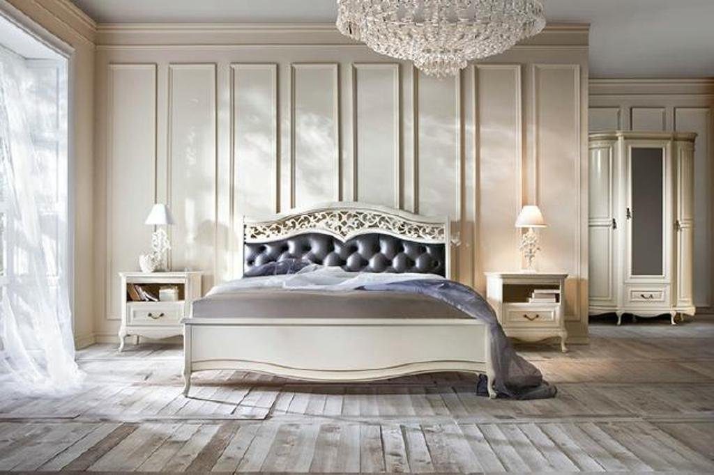 JVmoebel Schlafzimmer-Set, Italienische Stil Schlafzimmer Komplett Möbel  Bett Nachttisch Schrank
