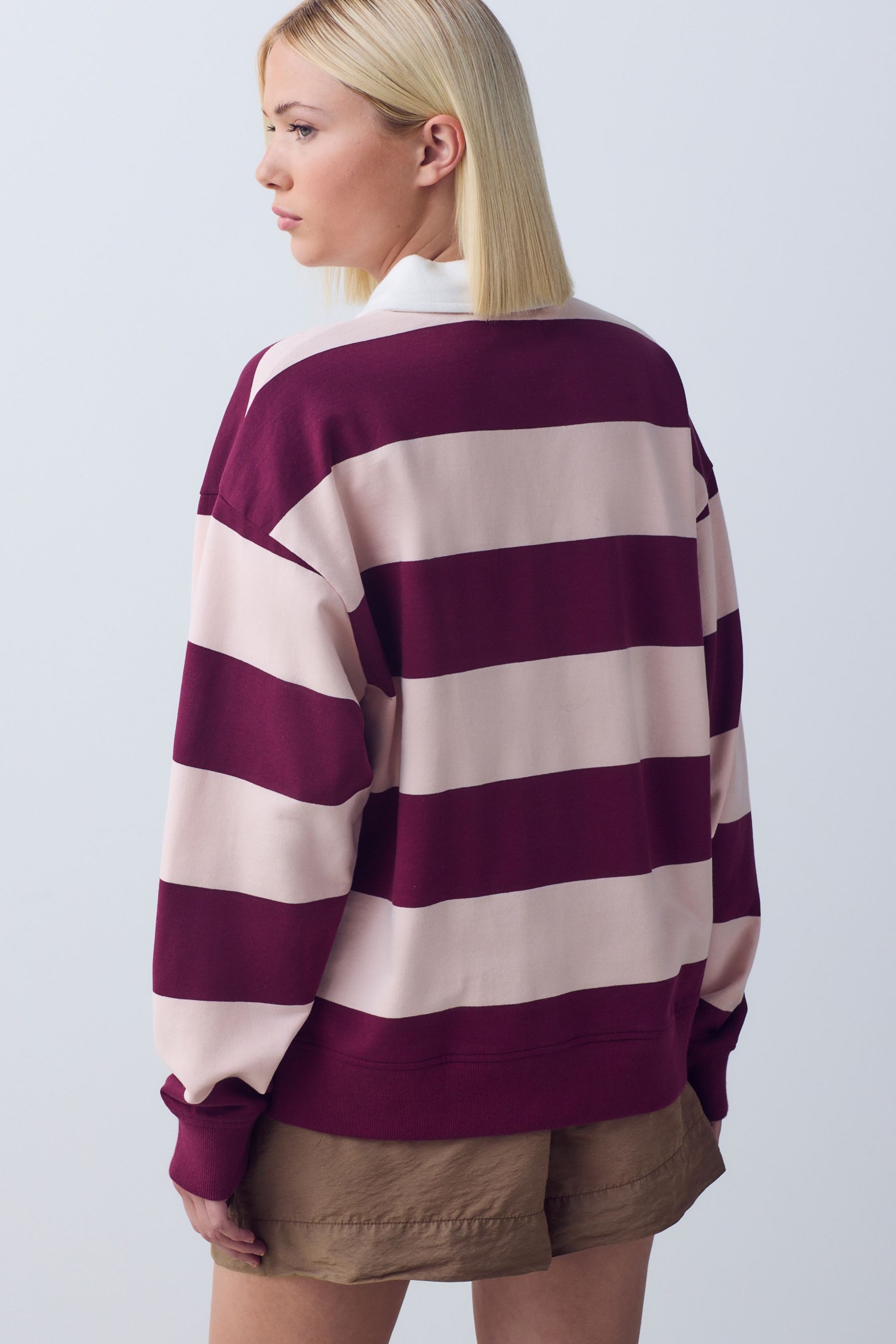 Next Sweater Rugby-Sweatoberteil mit Streifen, Leisure Club (1-tlg) – Bild 4 von 5