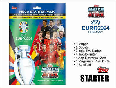Topps Sammelkarte UEFA EURO 2024 Match Attax TC Mega Starterpack
