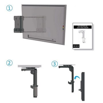 deleyCON deleyCON TV & Monitor Deckenhalterung - 13" - 27" Zoll (33cm-68cm) TV-Wandhalterung