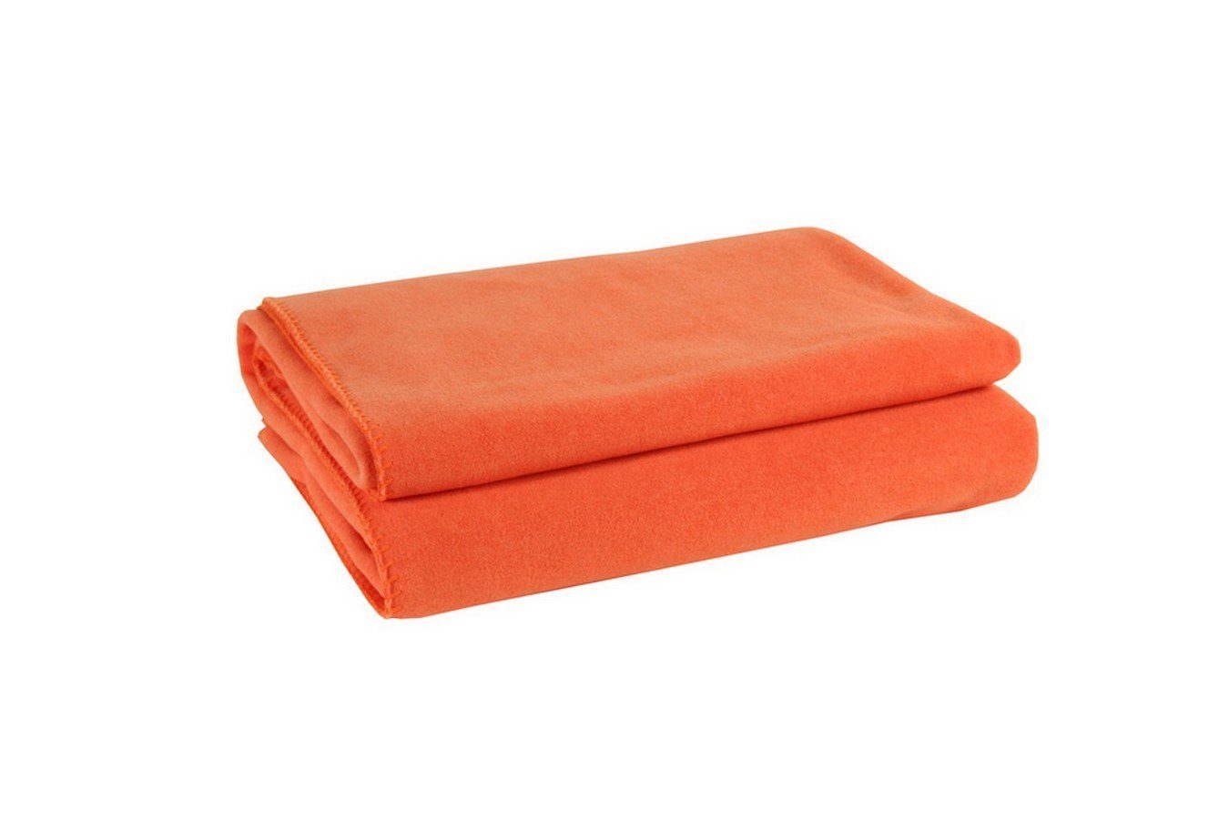 Wohndecke Soft-Fleece Decke 160 x 200 cm papaya, daslagerhaus living