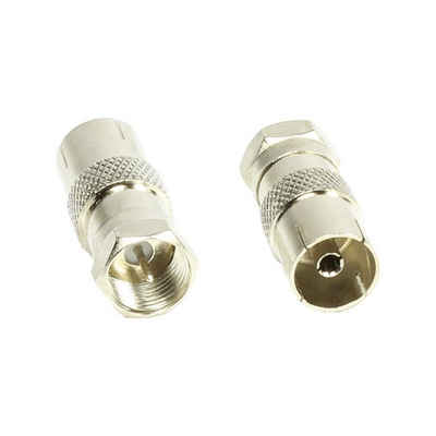 GOOD CONNECTIONS Adapter, F-Stecker an Koax Buchse, Good Connections® SAT-Kabel