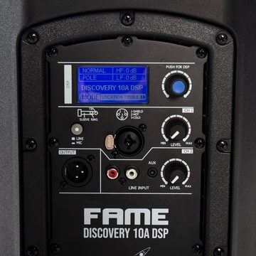 Fame Audio Lautsprecher (Aktiver 2-Wege-Lautsprecher, 10" Woofer, DSP, Discovery 10A, 300W)