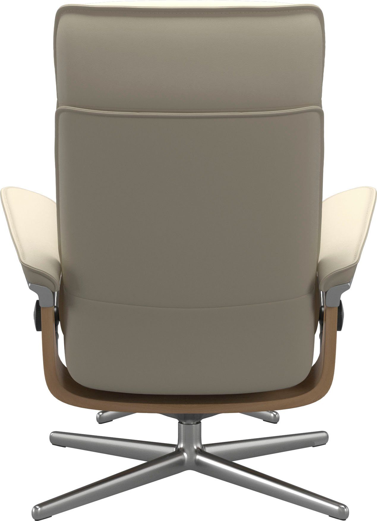 Stressless® Relaxsessel Admiral (Set, Relaxsessel inkl. Hocker), mit Cross Base, Größe M & L, Holzakzent Eiche