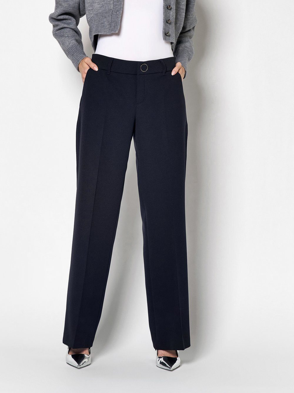 ROSNER Bügelfaltenhose May_305 mit weitem Beinverlauf günstig online kaufen