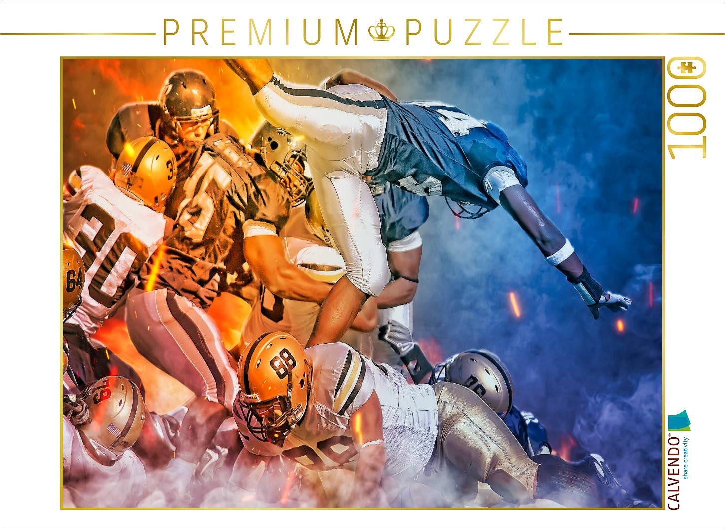 CALVENDO Puzzle CALVENDO Puzzle American Football, 1000 pieces, finished size 25.2 ×, 1000 Puzzleteile
