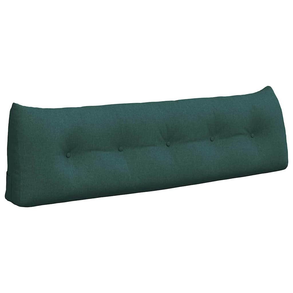 vidaXL Rückenkissen Rücken Kissen Dunkelgrün 160 x 24 x 50 cm Stoff, 1-tlg.