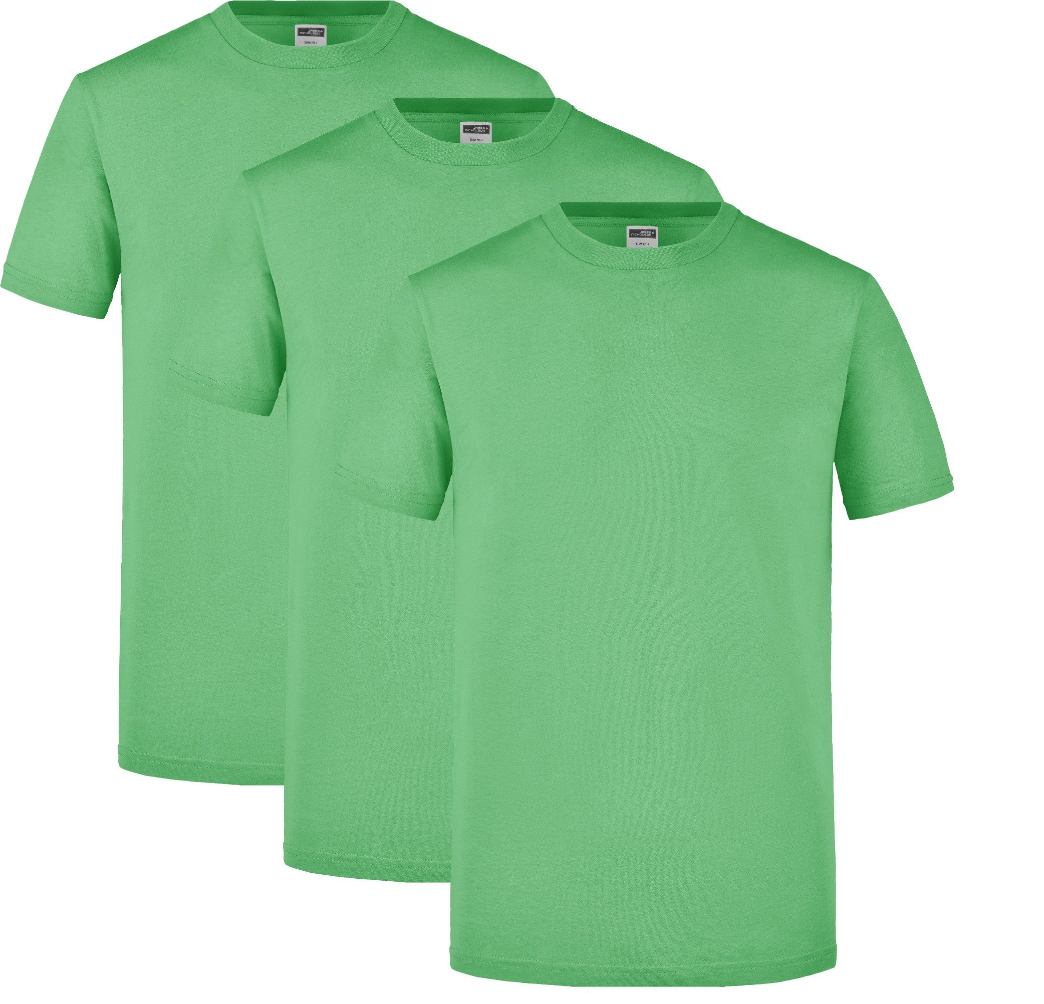 T-Shirt 3er-Pack Klassisches Herren T-Shirt in körpernaher Form JN911