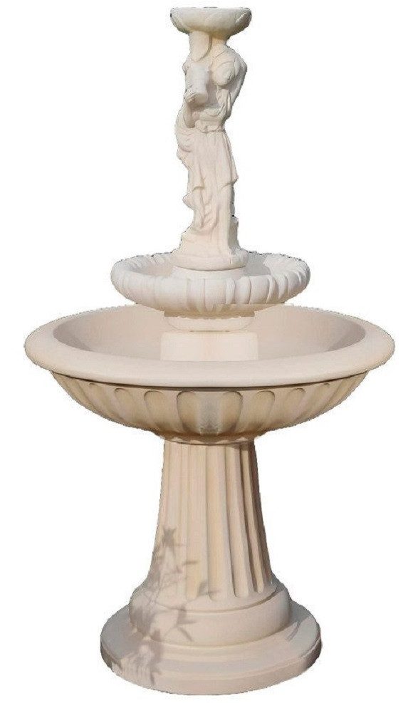 Xlmoebel Zierbrunnen Stilvolle Skulptur mit Wasserspiel für Garten und Teich, (Artikel NOEMI SHELLA), Hergestellt in Europa