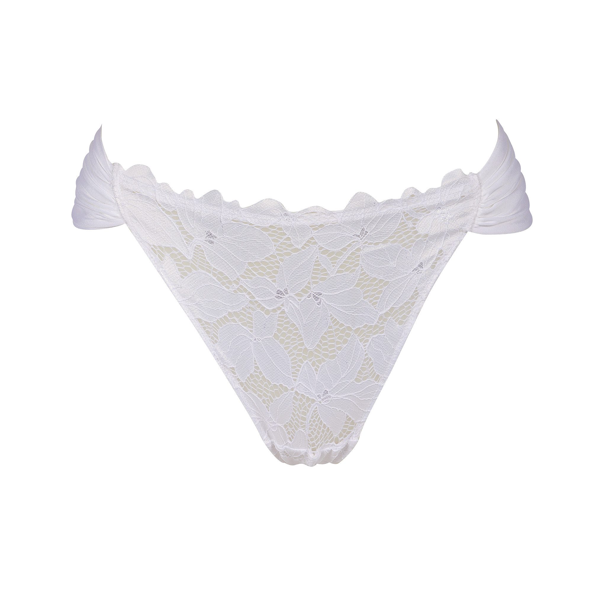 After Eden String Morgan Florale Spitze, Riemchendetails, feminin, bequem, elastisch, eng