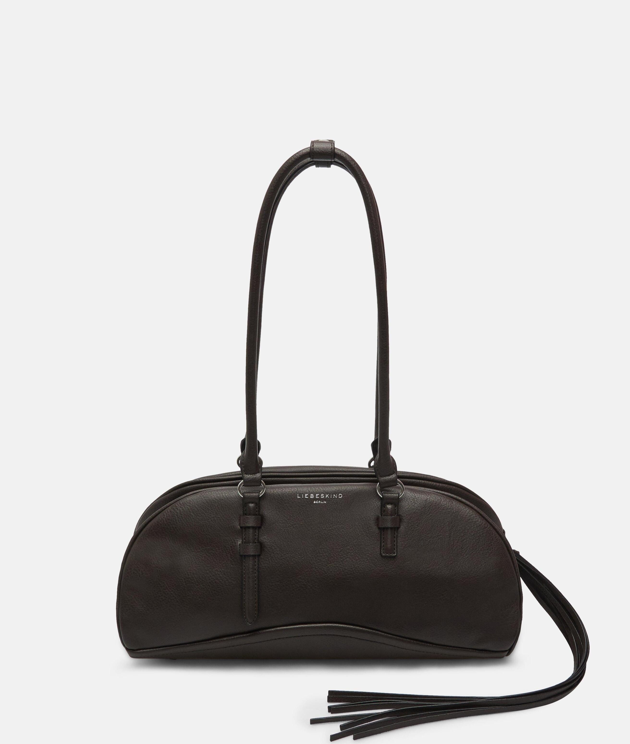 Liebeskind Berlin Schultertasche Frieda Satchel M, Geräumige Schultertasche in Lederoptik mit authentischer Narbung