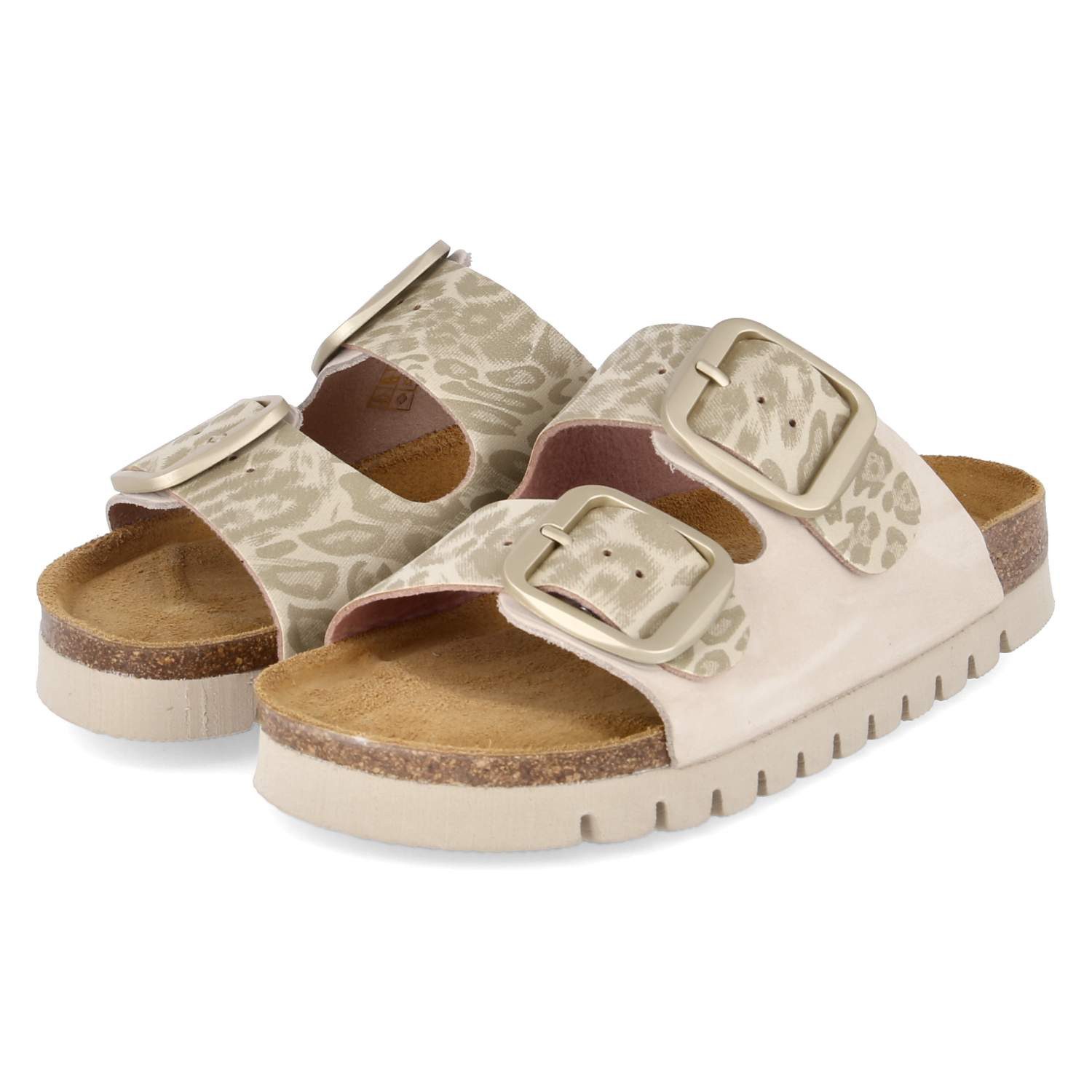 Beliana 2502/12326/89/Nb.Lino/Tarun 2 Damen Rauleder beige Pantolette