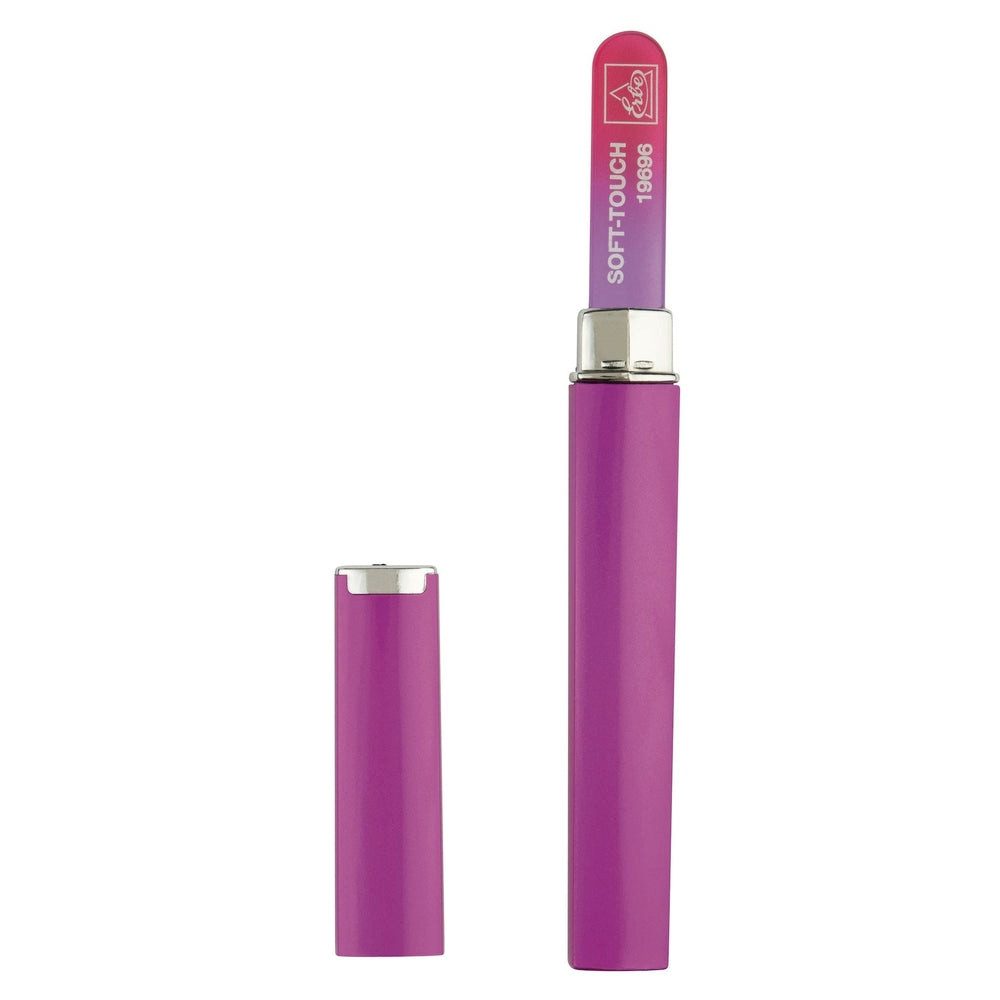 ERBE Glasnagelfeile Erbe Glasfeile Soft-Touch Color Rot 14 cm - Box pink, 1-tlg.