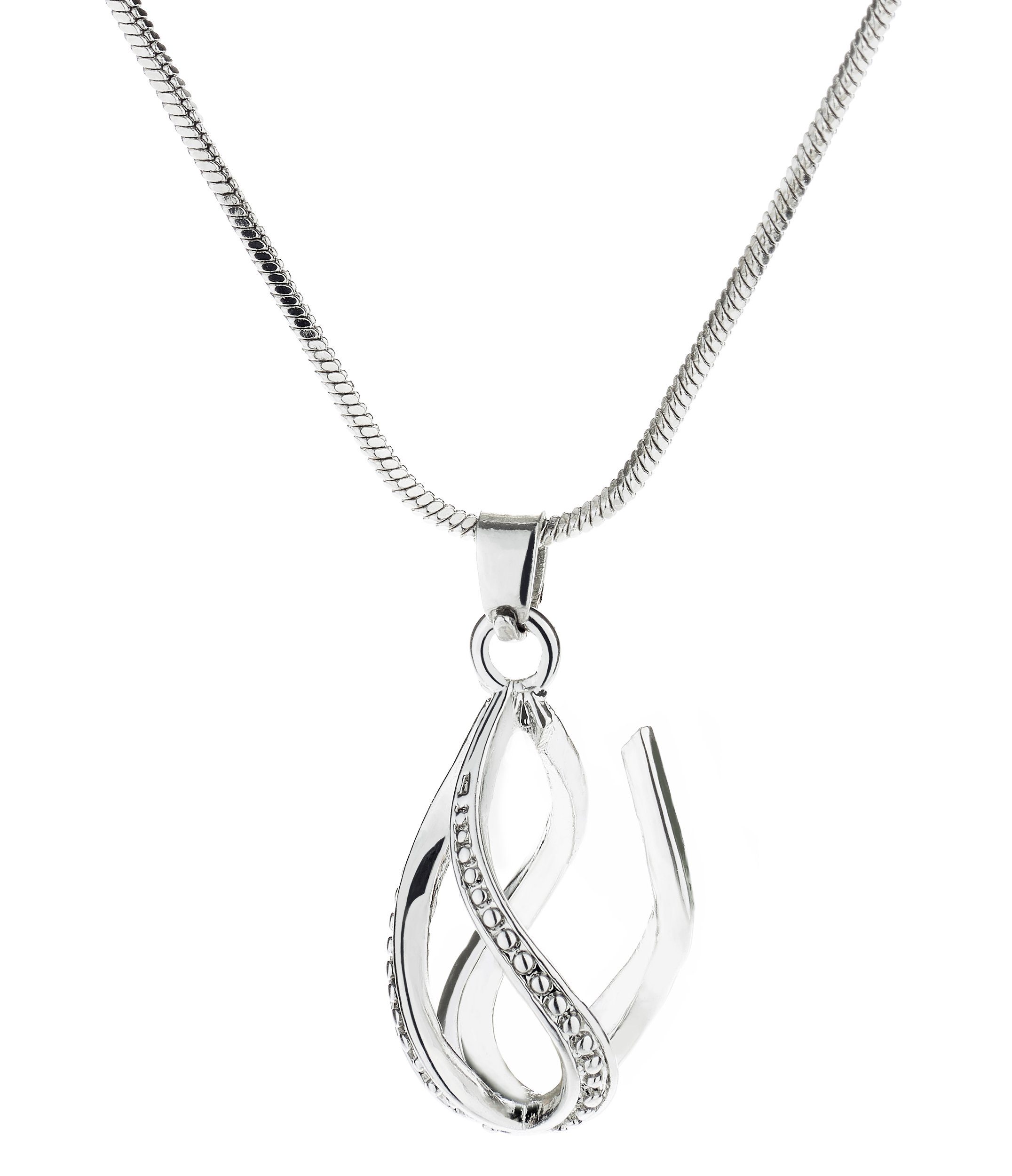 BRUBAKER echter Silberkette Halskette Helix-Anhänger Perlenketten-Set Birthday! und Muschel), und Geschenkset Geburtstags-Wunschperle Perle mit Happy (4-tlg., mit